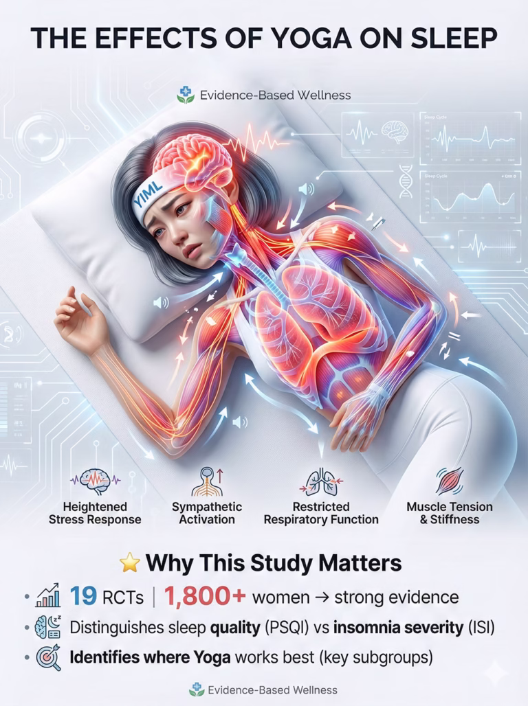The Effects of Yoga on Sleep Quality and Insomnia in Women: A Systematic Review and Meta-Analysis [RESEARCH DECODED]