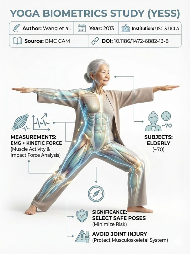 The Biomechanical Demands of Standing Yoga Poses in Seniors [RESEARCH DECODED]