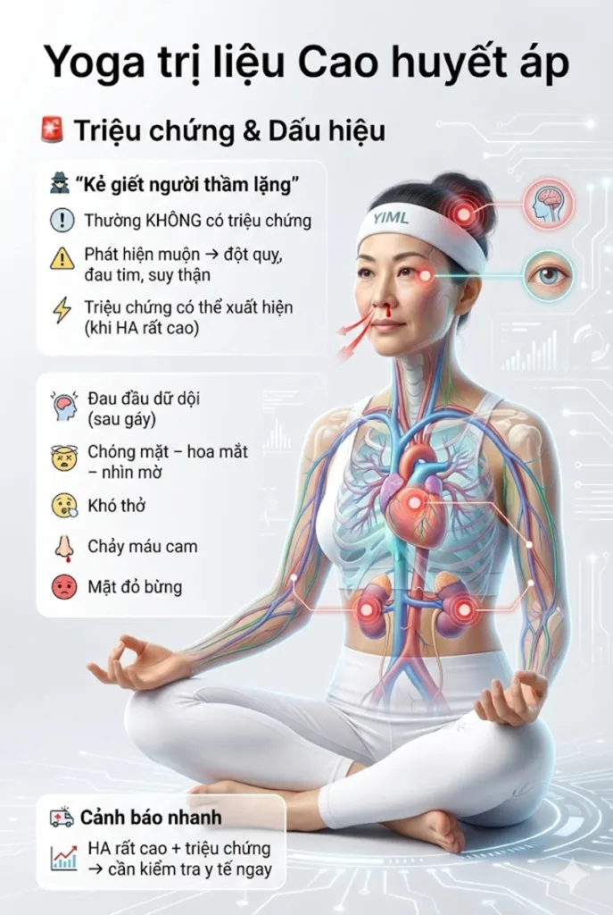 Các triệu chứng phổ biến và dấu hiệu nhận biết bệnh lý huyết áp cao