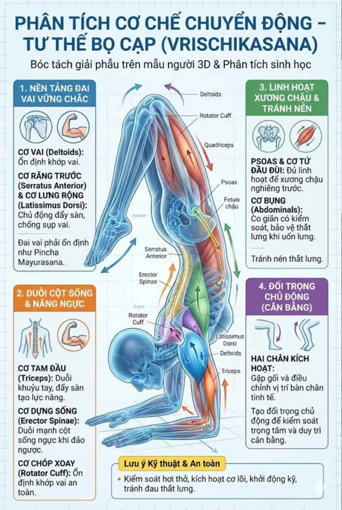 cơ chế chuyển động tư thế bọ cạp