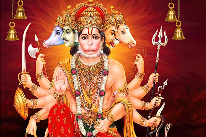 Tư thế tôn vinh Hanuman