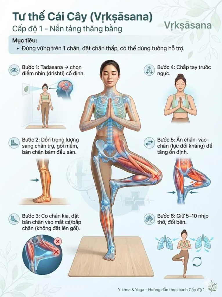 Hướng dẫn thực hành tư thế Cái Cây