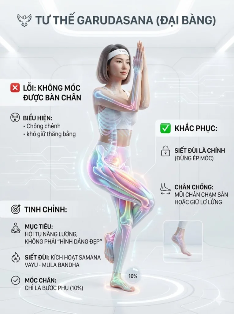 Lỗi Giữ thân người quá thẳng và không hạ thấp hông