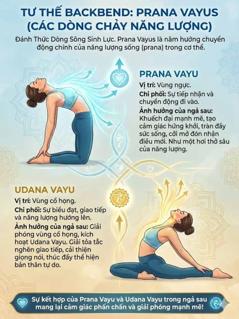tác động của các tư thế backbend lên prana vayu