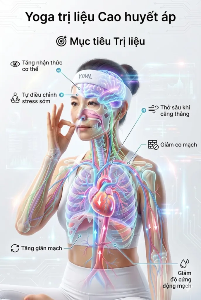 yoga giúp người cao huyết áp Tăng cường Nhận thức Nội tại & Tự điều chỉnh