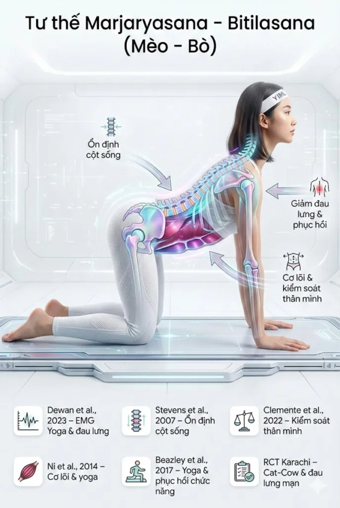 Nghiên cứu chứng minh lợi ích của chuyển động Mèo-Bò