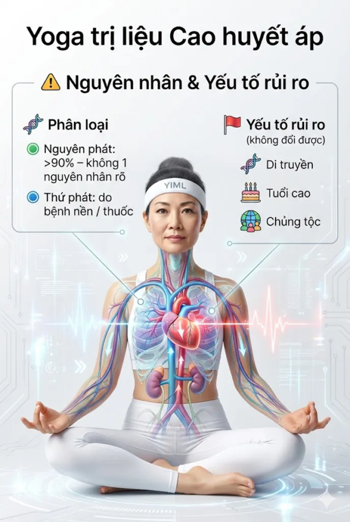 Nguyên nhân & yếu tố rủi ro gây nên huyết áp cao