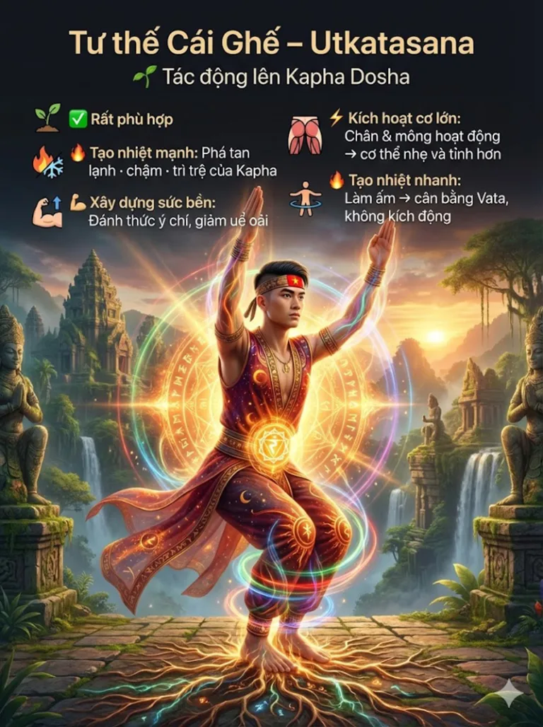 Phân tích tư thế cái Ghế Utkatasana: Giải phẫu, Lợi ích & Hướng dẫn chi tiết