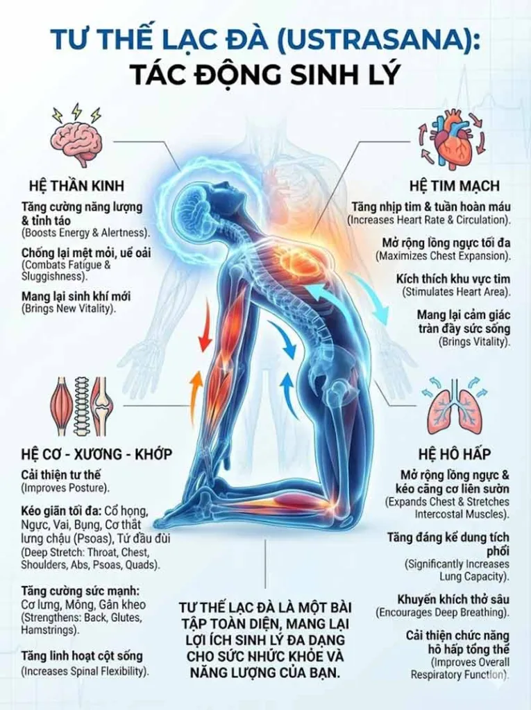 tác động sinh lý của tư thế lạc đà