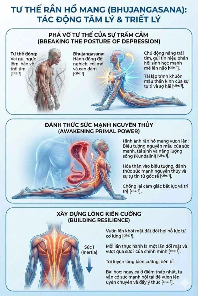 tác động tâm lý của tư thế rắn hổ mang