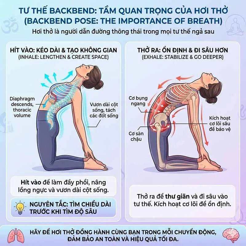 Tầm quan trọng của hơi thở trong backbend