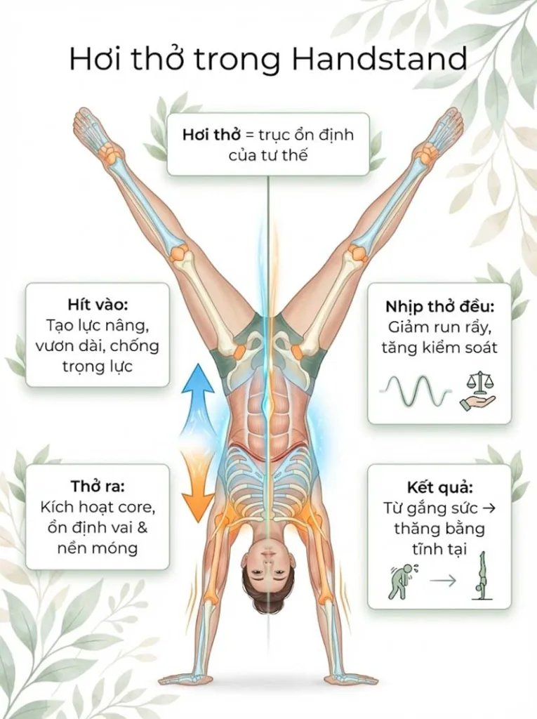 Tầm quan trọng của hơi thở trong các tư thế Handstand