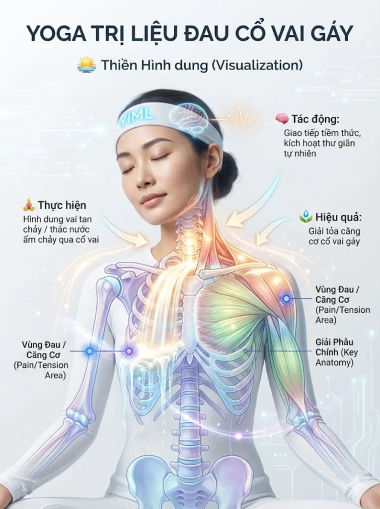 Thiền Hình dung (Visualization Meditation) trị liệu đau cổ vai gáy