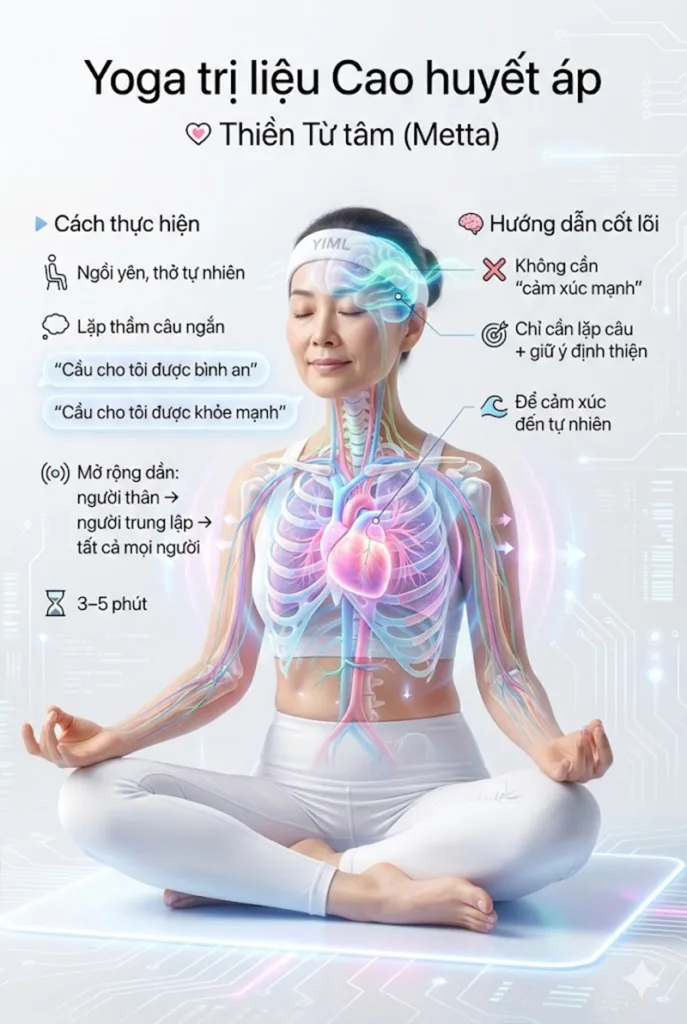 Thiền Từ tâm (Metta / Loving-Kindness Meditation) là kỹ thuật tuyệt vời để kiểm soát huyết áp