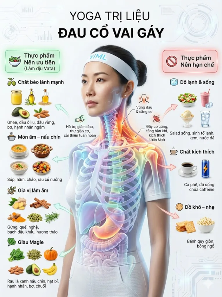 Gợi ý về chế độ ăn uống cho người đau cổ vai gáy