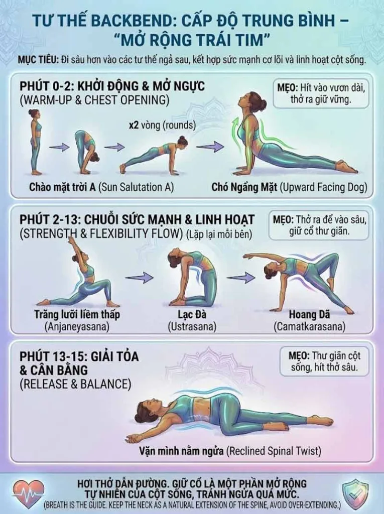 chuỗi bài tập ngả sau 15 phút cho cấp độ trung bình