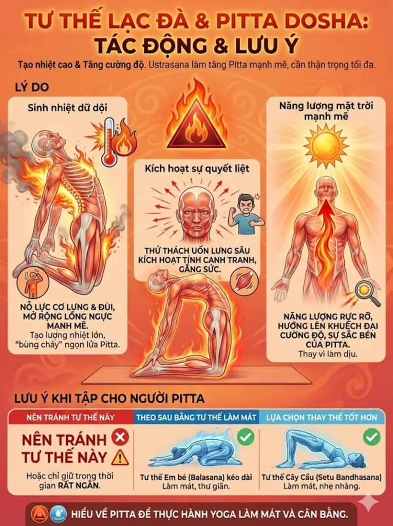  Tác động của tư thế lạc đà lên Pitta Dosha