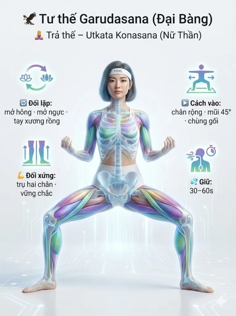 Chuỗi trả thế hoàn hảo cho Tư thế Đại Bàng