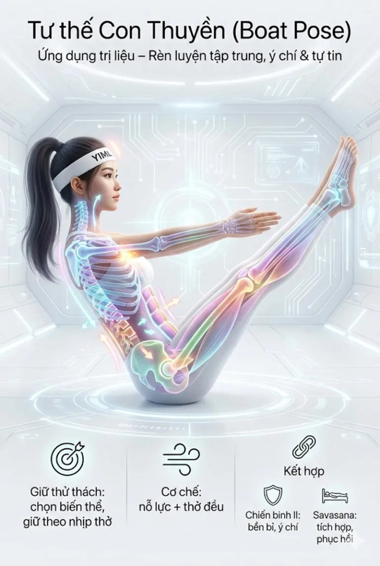 Phân tích tư thế Con Thuyền Paripurna Navasana: Giải phẫu, Lợi ích & Hướng dẫn chi tiết