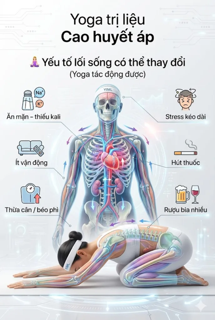 Yoga có thể tác động tới cao huyết áp như thế nào