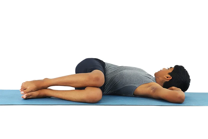 Vặn mình Nằm ngửa Nhẹ nhàng (Supta Matsyendrasana - Gentle)