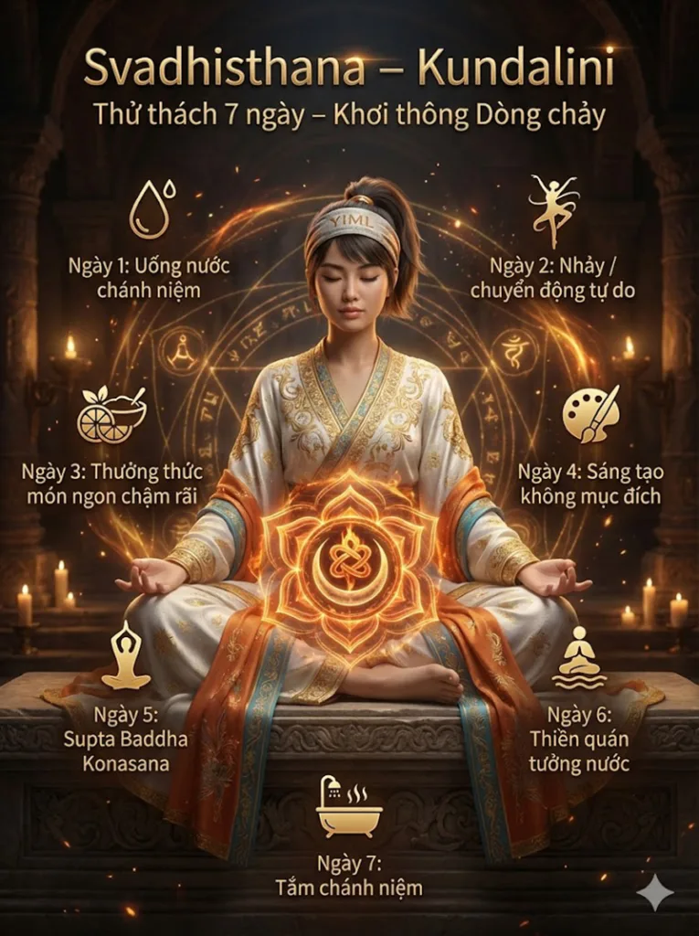 Thử thách 7 ngày "Khơi thông Dòng chảy" luân xa xương cùng