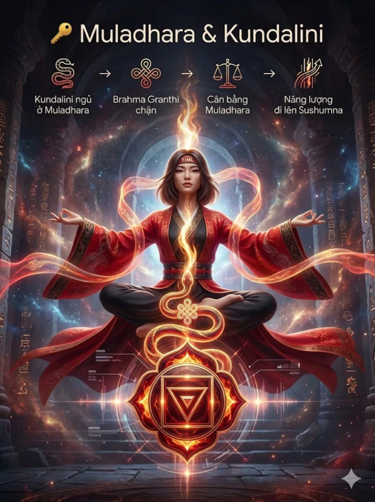Vai trò độc nhất của luân xa gốc trong hành trình Kundalini