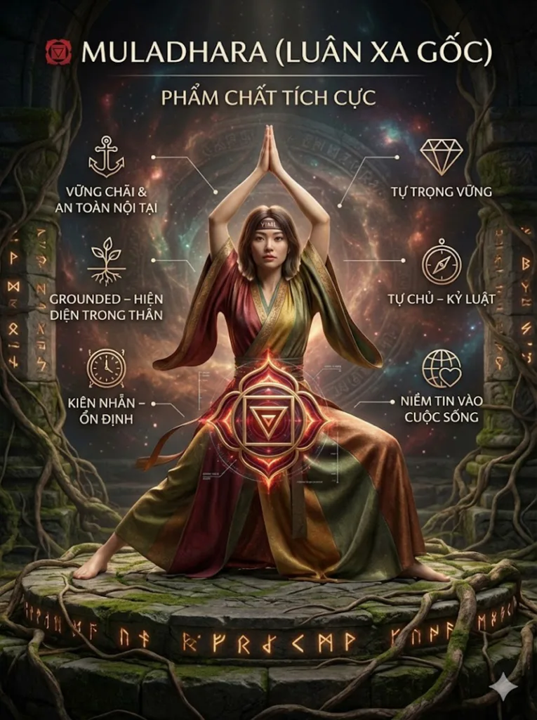 Phẩm chất tích cực của luân xa gốc