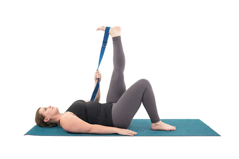 Kéo giãn Gân kheo Nằm ngửa (Supta Padangusthasana with Strap)