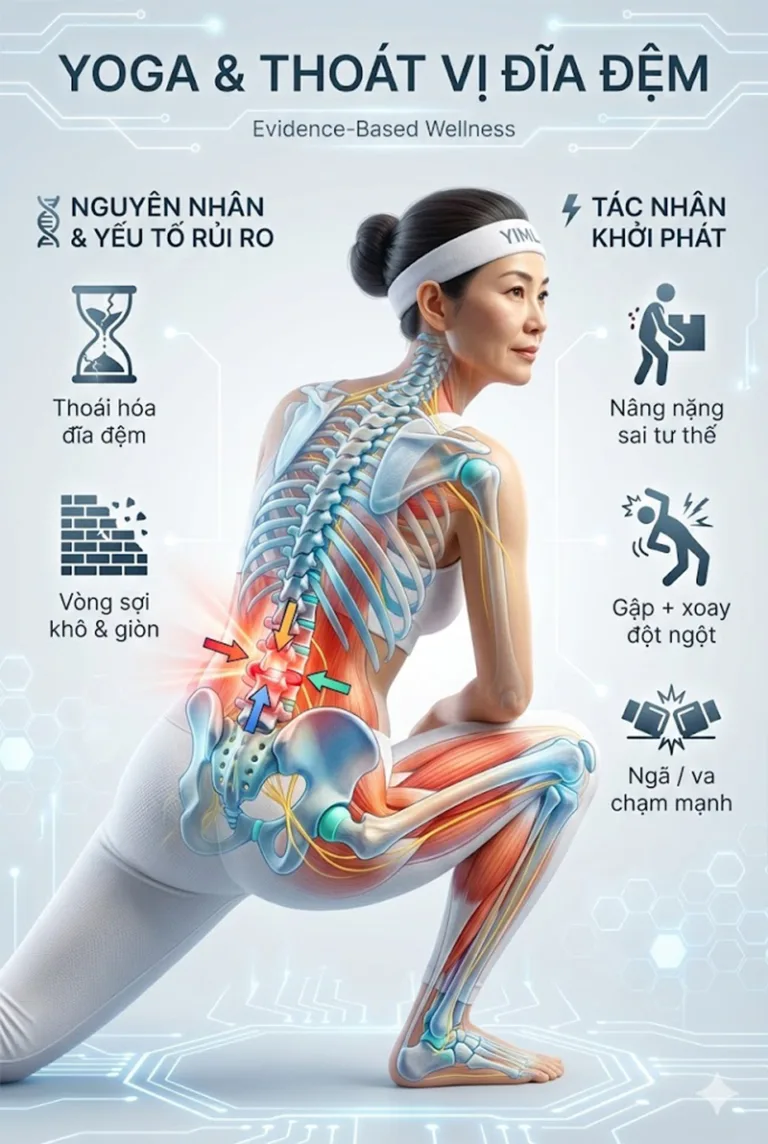 Giải mã Thoát Vị Đĩa Đệm qua lăng kính Y học & Yoga: Lộ trình trị liệu toàn diện