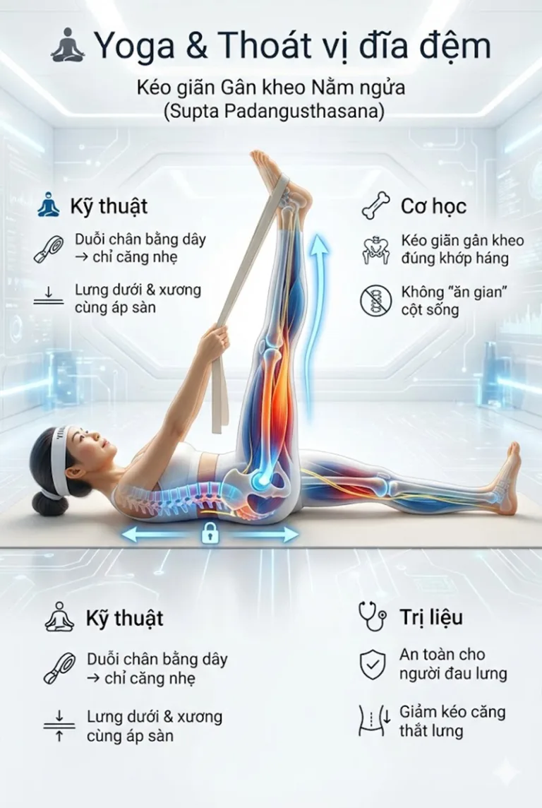 Giải mã Thoát Vị Đĩa Đệm qua lăng kính Y học & Yoga: Lộ trình trị liệu toàn diện