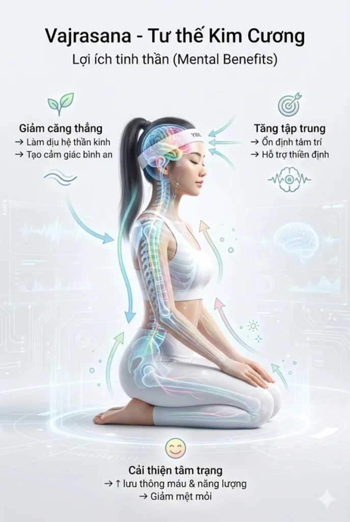  Lợi ích của Tư thế Ngồi quỳ Kim cương