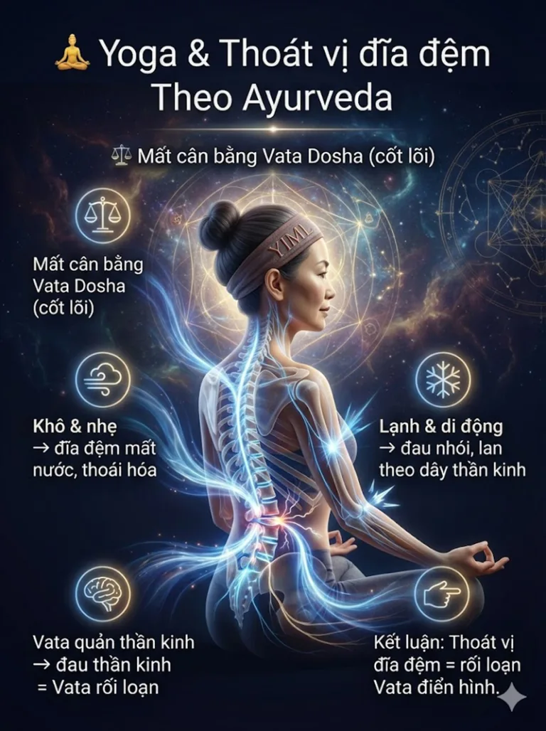 Giải mã Thoát Vị Đĩa Đệm qua lăng kính Y học & Yoga: Lộ trình trị liệu toàn diện