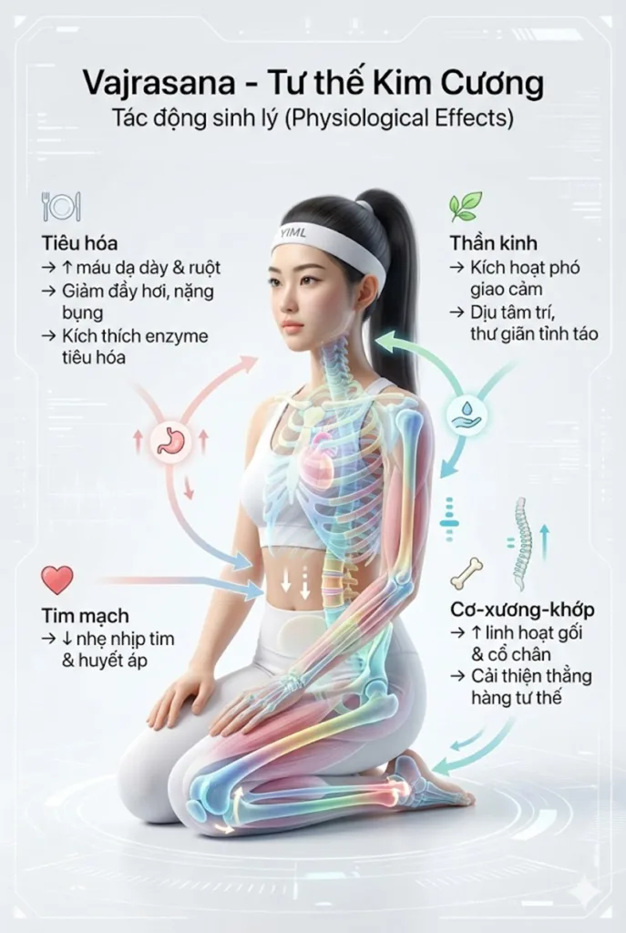  Lợi ích và tác động Tâm – Sinh lý của Tư thế Ngồi quỳ Kim cương