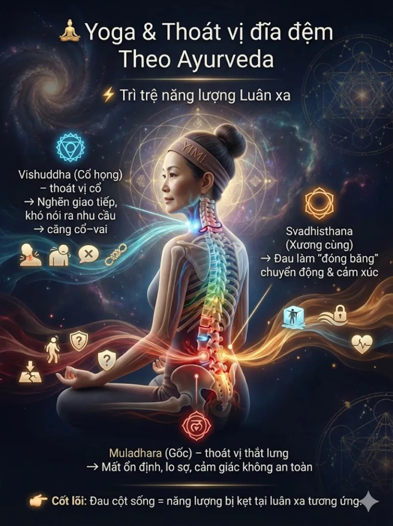 Giải mã Thoát Vị Đĩa Đệm qua lăng kính Y học & Yoga: Lộ trình trị liệu toàn diện