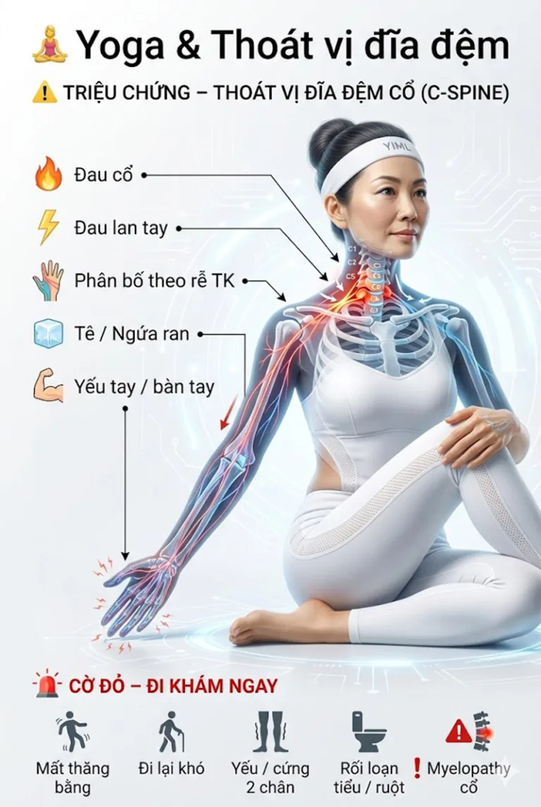 Giải mã Thoát Vị Đĩa Đệm qua lăng kính Y học & Yoga: Lộ trình trị liệu toàn diện