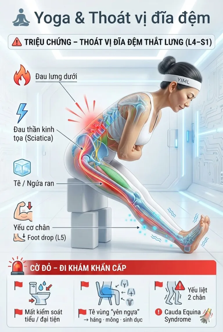 Giải mã Thoát Vị Đĩa Đệm qua lăng kính Y học & Yoga: Lộ trình trị liệu toàn diện