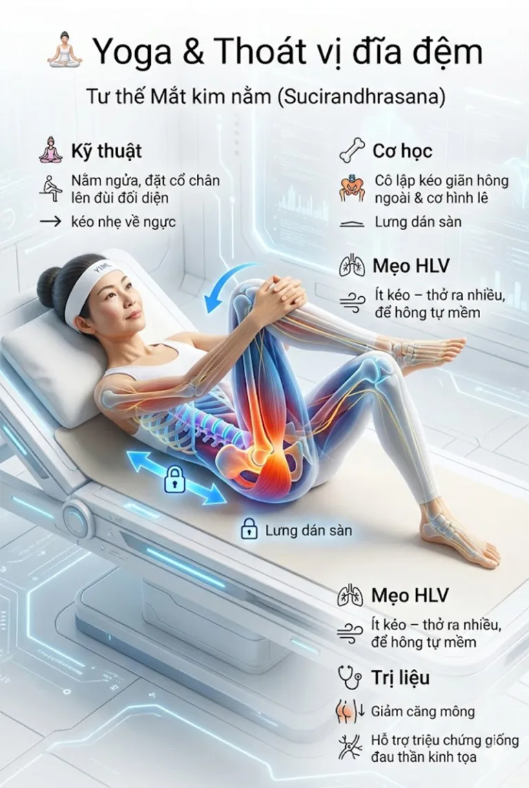 Giải mã Thoát Vị Đĩa Đệm qua lăng kính Y học & Yoga: Lộ trình trị liệu toàn diện