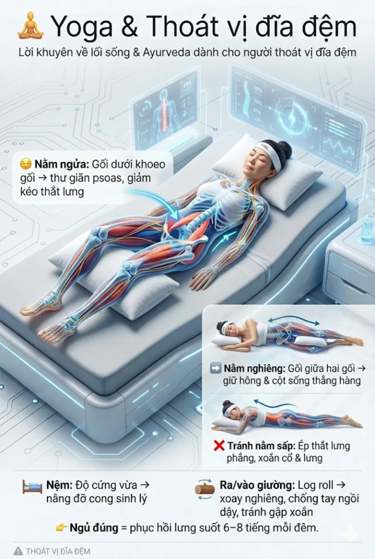 Giải mã Thoát Vị Đĩa Đệm qua lăng kính Y học & Yoga: Lộ trình trị liệu toàn diện