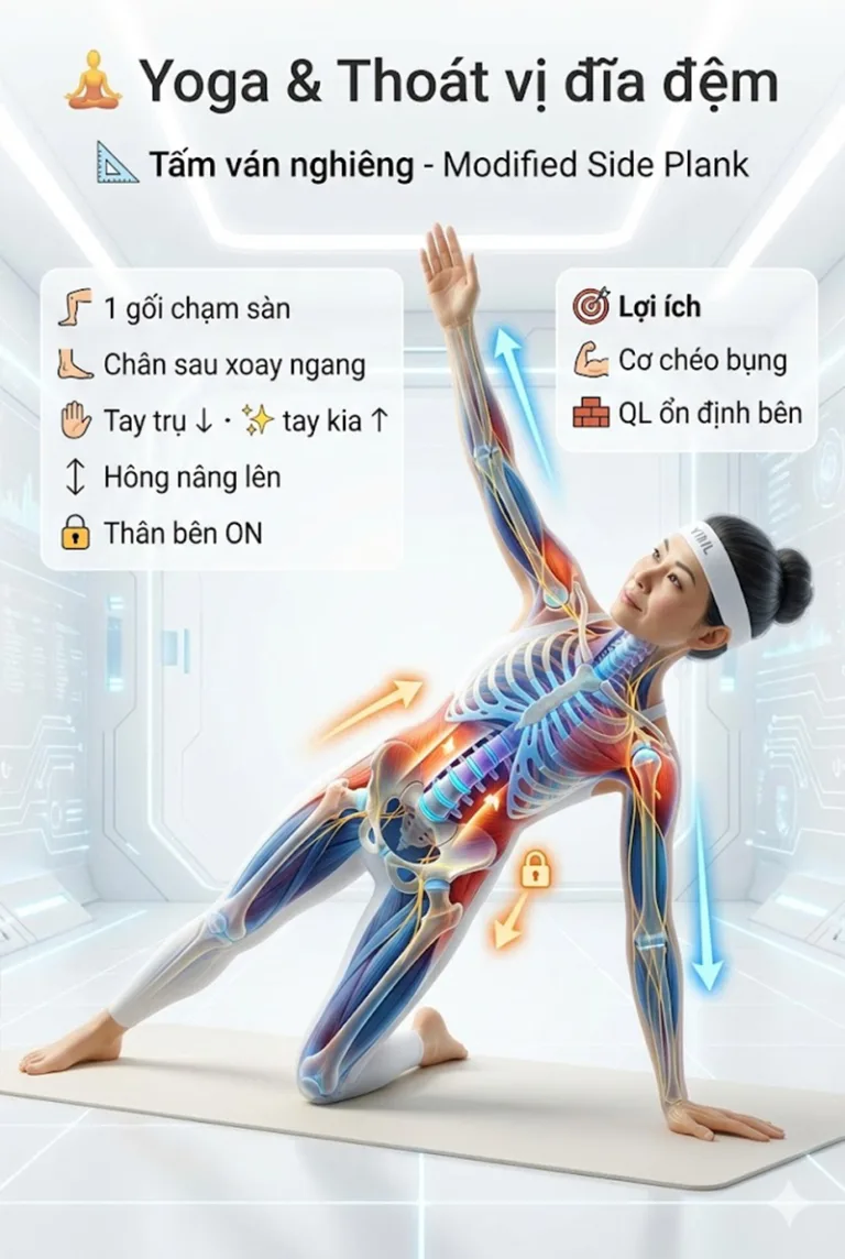 Giải mã Thoát Vị Đĩa Đệm qua lăng kính Y học & Yoga: Lộ trình trị liệu toàn diện
