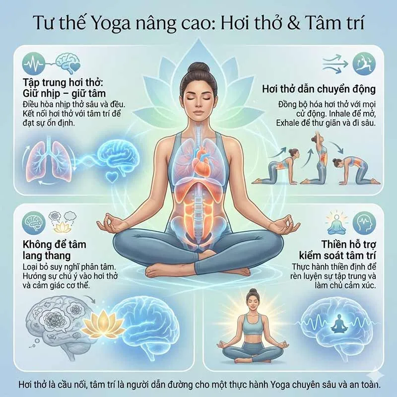 hãy học cách làm chủ hơi thở trước khi tập yoga nâng cao