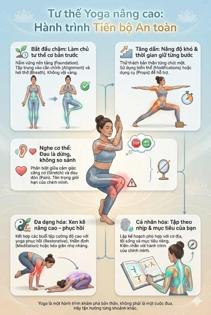 Xây dựng lộ trình tập luyện cá nhân hóa yoga nâng cao