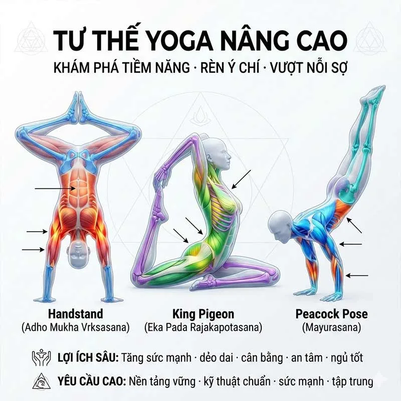 lợi ích của các tư thế yoga nâng cao