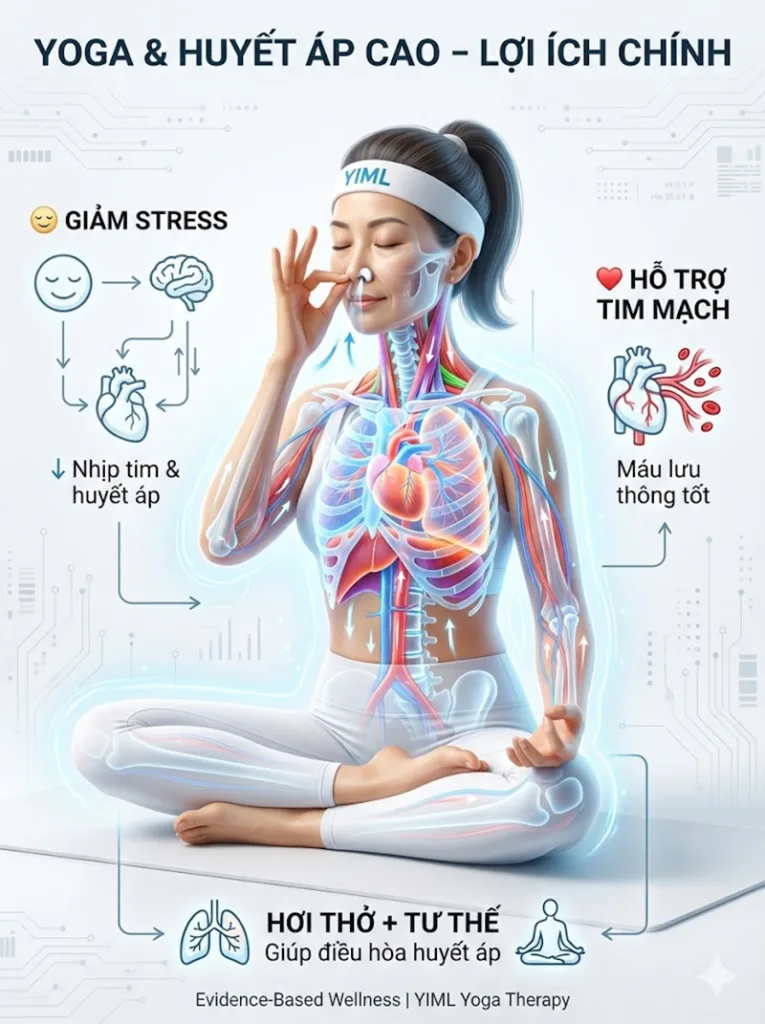 lợi ích của yoga đối với người cao huyết áp