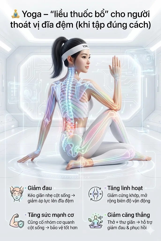 Các tư thế Yoga cần tránh với người bị thoát vị đĩa đệm