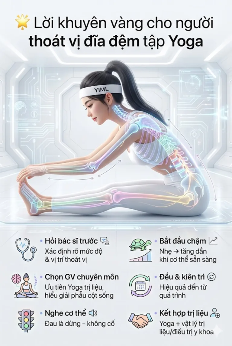 Các tư thế Yoga cần tránh với người bị thoát vị đĩa đệm