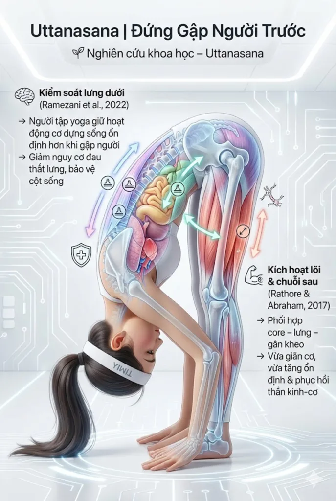 Nghiên cứu tư thế Đứng gập người về phía trước