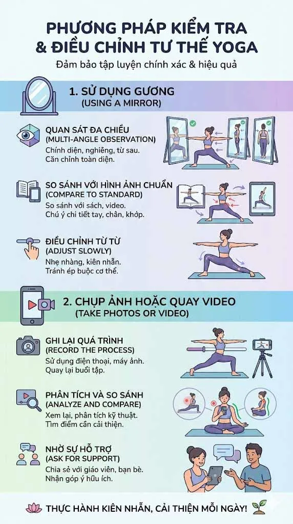 Phương pháp kiểm tra và điều chỉnh tư thế yoga