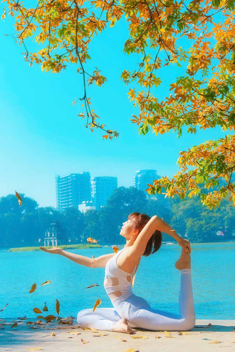 bộ ảnh yoga ở hà nội