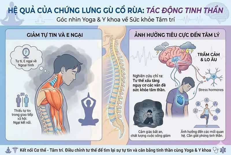 hệ lụy nguy hiểm của chứng gù lưng tới tinh thần